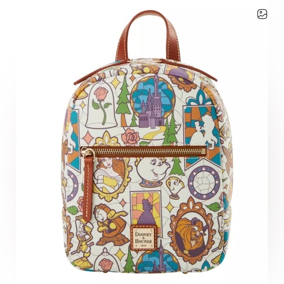 NWT Disney Parks Beauty and the Beast Dooney & Bourke Backpack main image 4